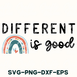 Mental Health Svg, Different Is Good