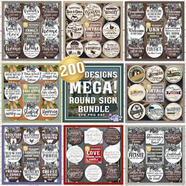 Mega Round Door Sign Bundle