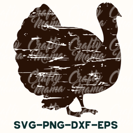 Thanksgiving Distressed Turkey Svg