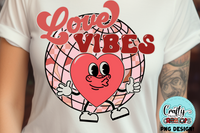 Love Vibes Retro Png