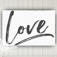 Love Canvas Sign