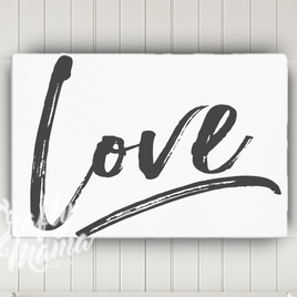 Love Canvas Sign