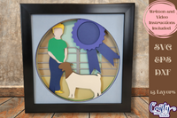 Goat Show 3D Shadow Box File