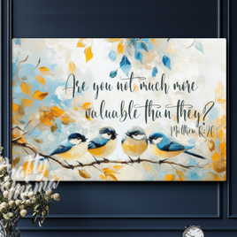 Look At The Birds Canvas Sign