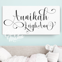 Personalized Baby Name Canvas Sign