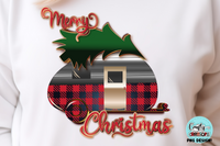 Merry Christmas Camper Sublimation Png