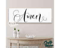 Amen Canvas Sign