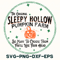 Pumpkin Farm Vintage Round Svg