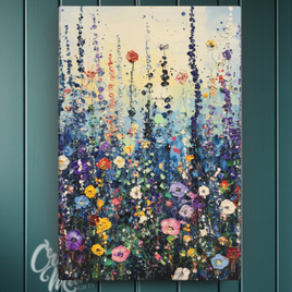 Flower Meadow Canvas Sign