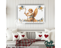 Vintage Cupid Canvas Sign