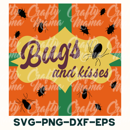 Retro Halloween Svg, Bugs And Kisses