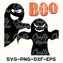 Retro Halloween Svg, Boo