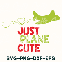 Just Plane Cute Valentine SVG File