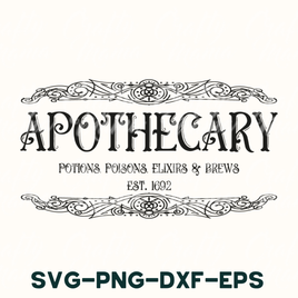 Apothecary Halloween Sign