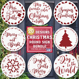 Christmas Round Sign Bundle