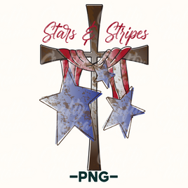 Stars And Stripes Png, Patriotic Sublimation Png