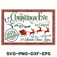 christmas eve svg - png - dxf - eps