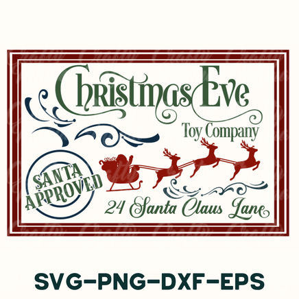 christmas eve svg - png - dxf - eps