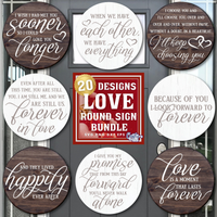 Love Round Sign Bundle