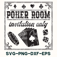 Poker Room Sign | Invitation Only