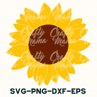 Sunflower Svg, Sunflower Monogram