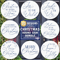 Christmas Round Sign Bundle