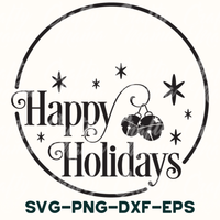 Happy Holidays Svg