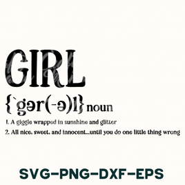 Girl Definition Svg, Daughter, Family