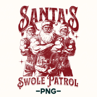 Santa's Swole Patrol Png