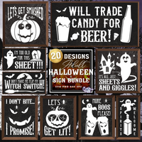 Adult Funny Halloween Sign Bundle