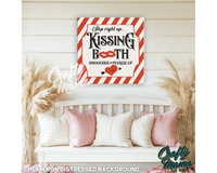 Kissing Booth Canvas Sign