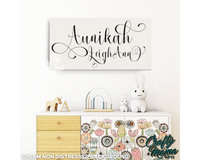 Personalized Baby Name Canvas Sign