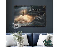 God's Peace Canvas Sign