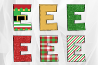 Elf Christmas Doodle Alphabet