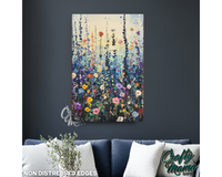 Flower Meadow Canvas Sign