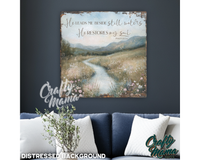 Psalm 23 Canvas Sign