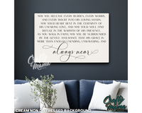 Faith And Grace Canvas Sign