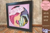 Hairapist Hair Stylist 3D Shadow Box File