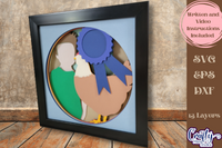 Chicken Show 3D Shadow Box File