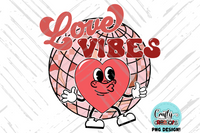 Love Vibes Retro Png