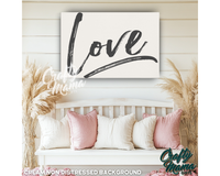 Love Canvas Sign