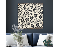 Abstract Flowers Canvas Sign