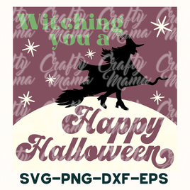 Witching You A Happy Halloween Sign