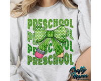 Preschool St. Patricks Day Pencil Bow