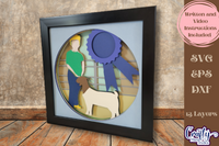 Goat Show 3D Shadow Box File