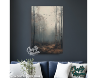 Misty Forest Canvas Sign