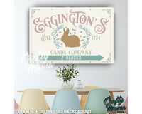 Easter Candy Company Canvas Sign