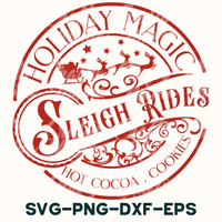 holiday magic sleigh rides logo