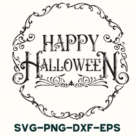 happy halloween svg - dxf - eps