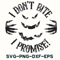 i don't bite i promse svg - png - dx